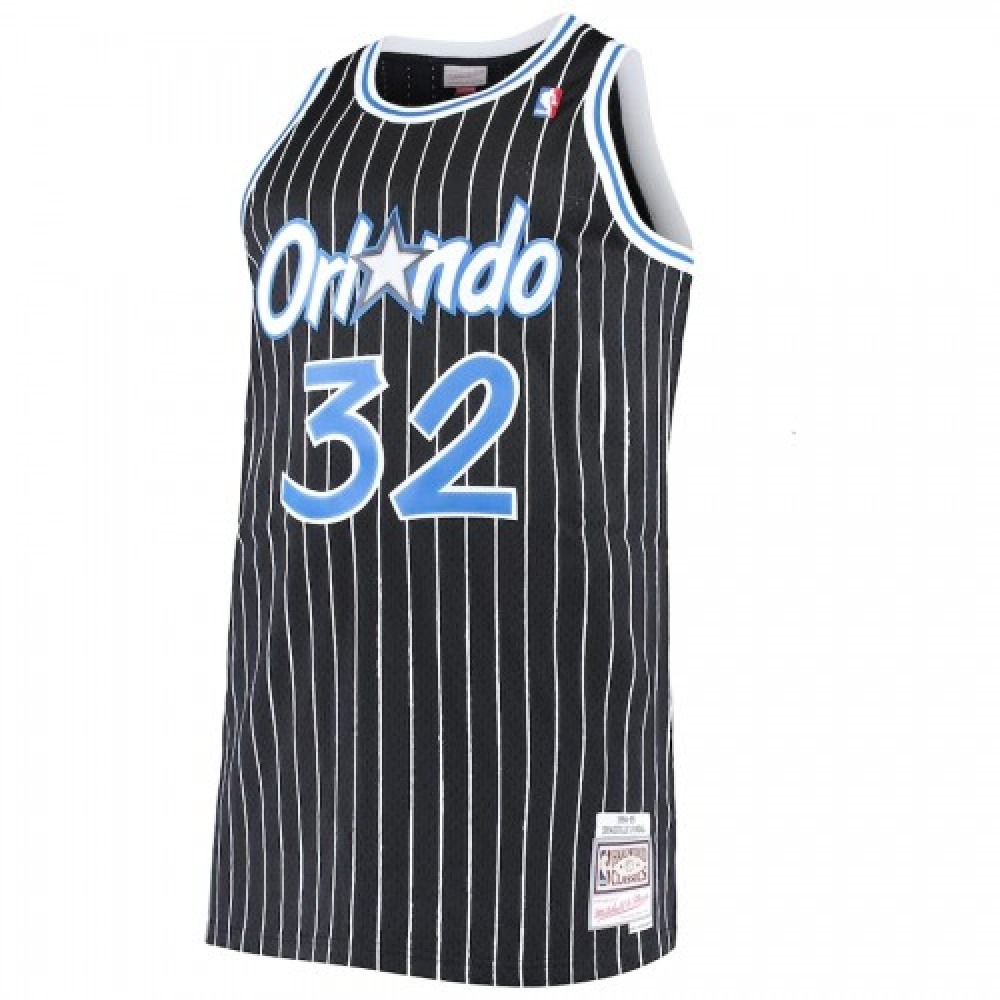 Men's Orlando Magic Shaquille O'Neal #32 Throwback Black 94-95 Hardwood Classics Jersey-Pro Kit Vault | Brand New 26/27 Sports Jerseys